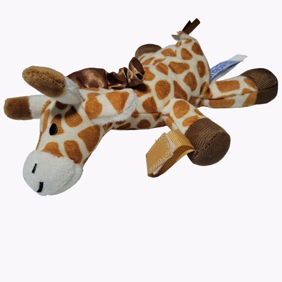 Dr Browns Giraffe Teether Pacifier Holder Lovey 7 Inch Plush Baby Stuffed Animal - Picture 1 of 7